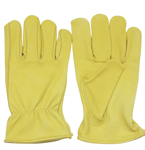 DRIVING GLOVES AB Grade Grain Leather Safety Hand Protective Leather Work Gloves Heavy Duty Leather PPE Worker Gloves KT