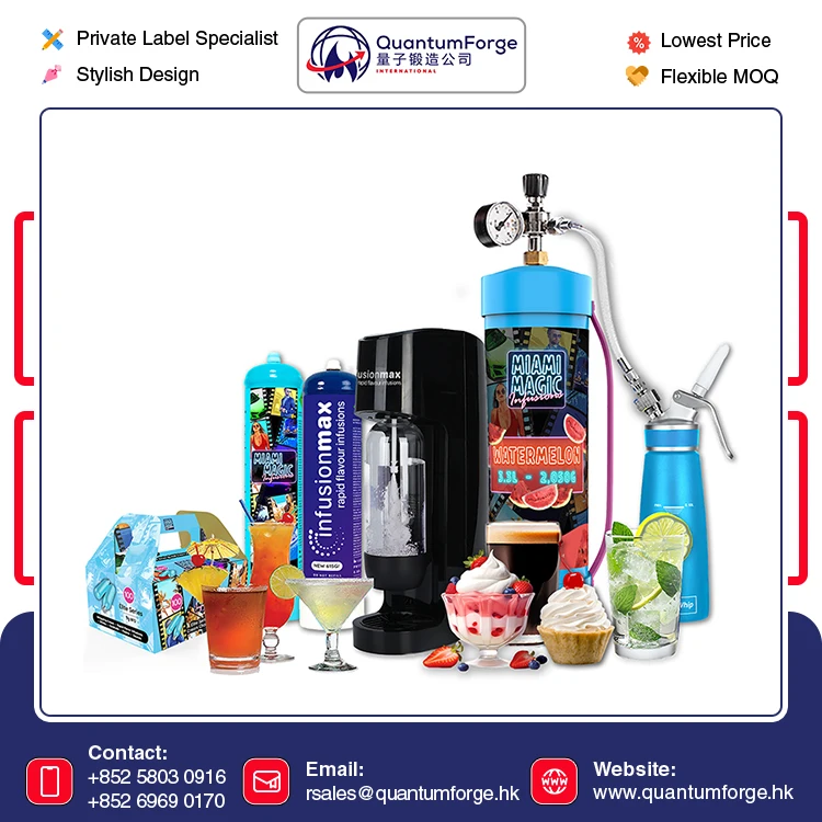 Widely Selling Premium Quality Private Label OEM Supply InfusionMax Rapid Flavour Infuser Sparkling Water Machine at Low Price