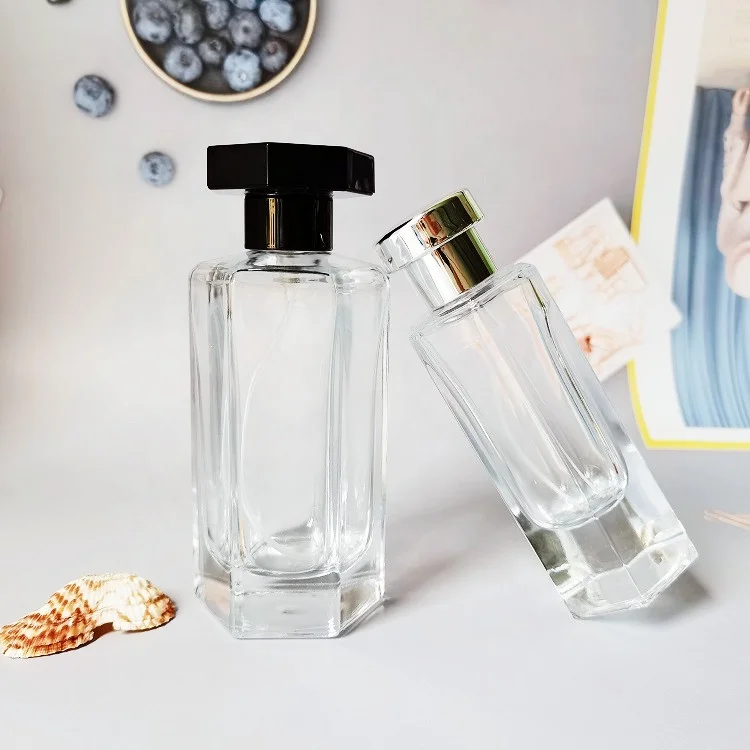 Luxury Perfume Oil Bottles Cosmetic Fragrance 50ml 100ml Perfume Bottle Clear Empty Vintage Empty Bottle Of Perfume