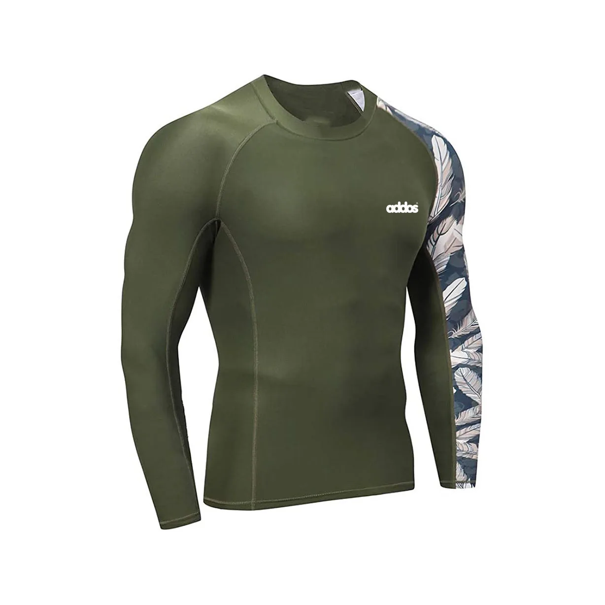 Compression Gym Shirts Long Sleeve Custom BJJ Rashguard MMA Sublimated Mens Rash Guard