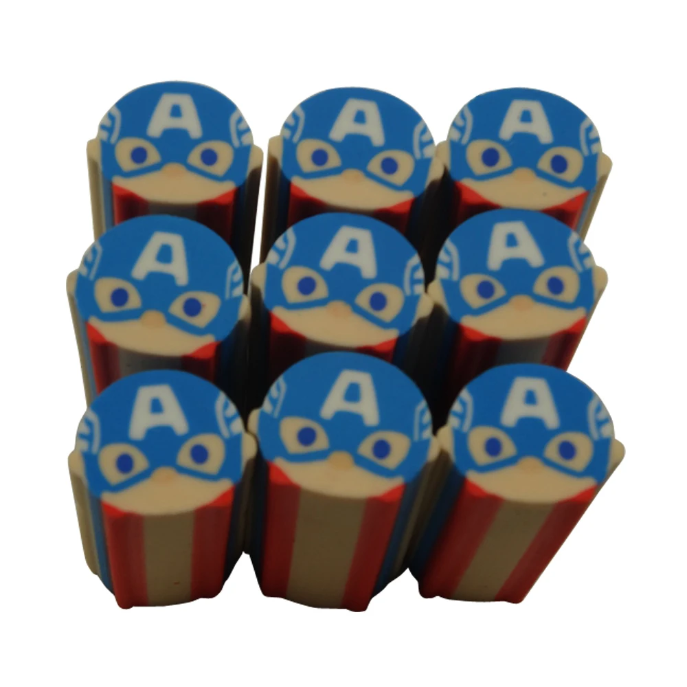 Marvel Movie Cartoon Character Customized 2D Funny Cute Kawaii Stationery Rubber Eraser Manufacturer