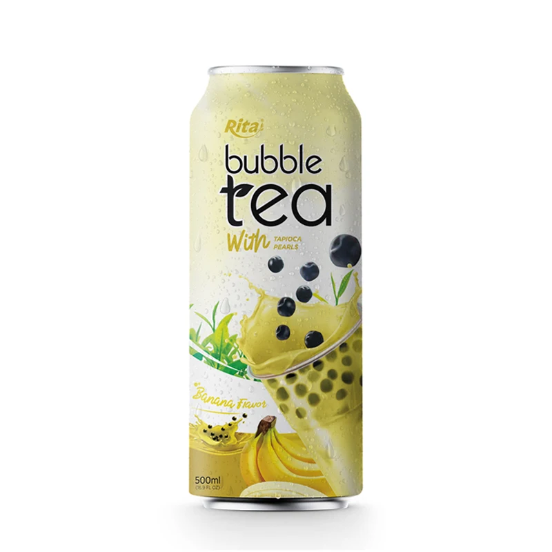 Best Selling 500ml Green Tea Kombucha Ingredients Bottle Matcha Flavor Bubble With Tapioca Pearls Direct From Vietnam