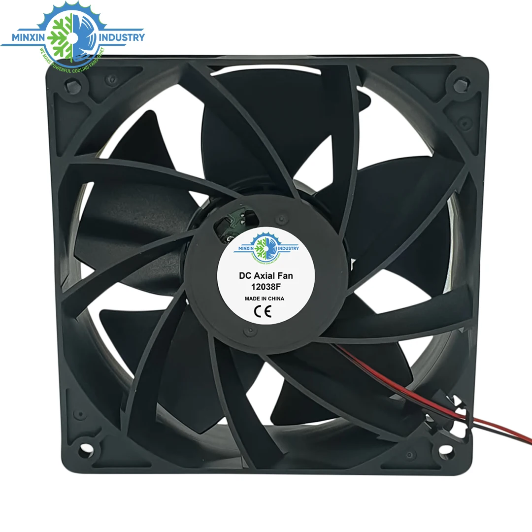 Industrial Exhaust Fan Mini Cooling Fan 12v 24v 120x120x38 Mm 120mm 12038 Dc Cooling Fan For AntMachine Solar Inverter Grow Tent