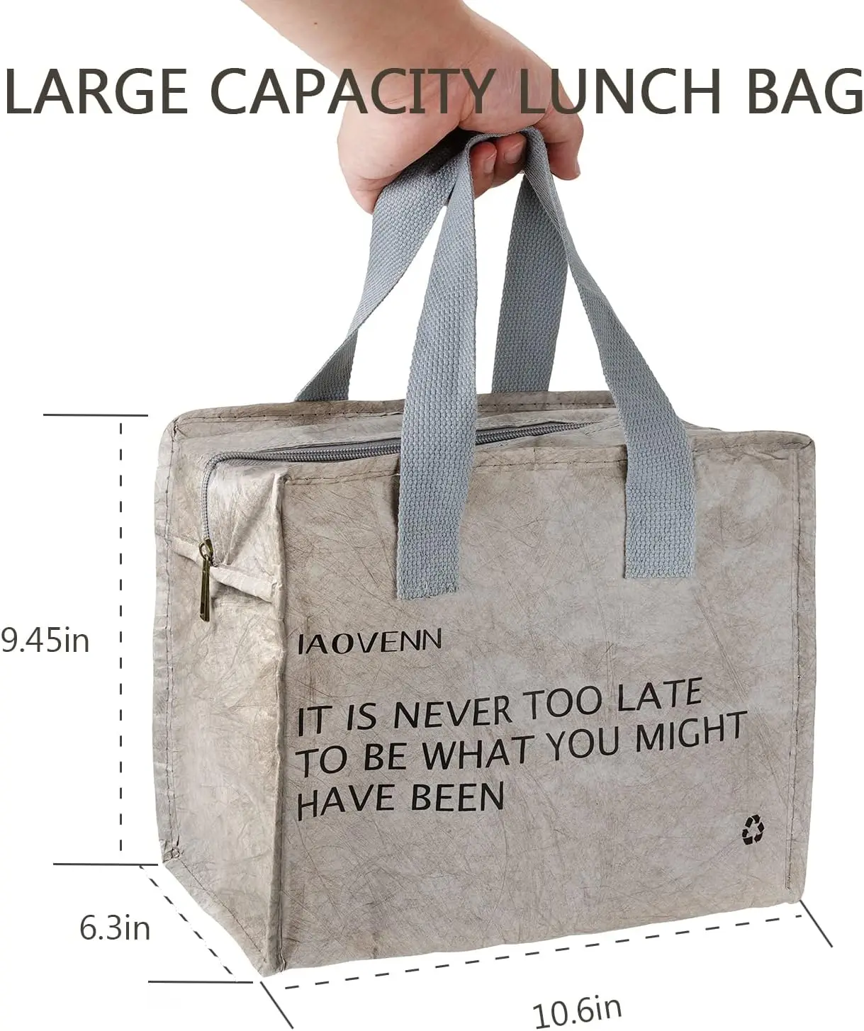 Wholesale DuPont Paper Portable Waterproof Thermal Insulation Tyvek Lunch Box Cooler Bag For Packing and Picnics