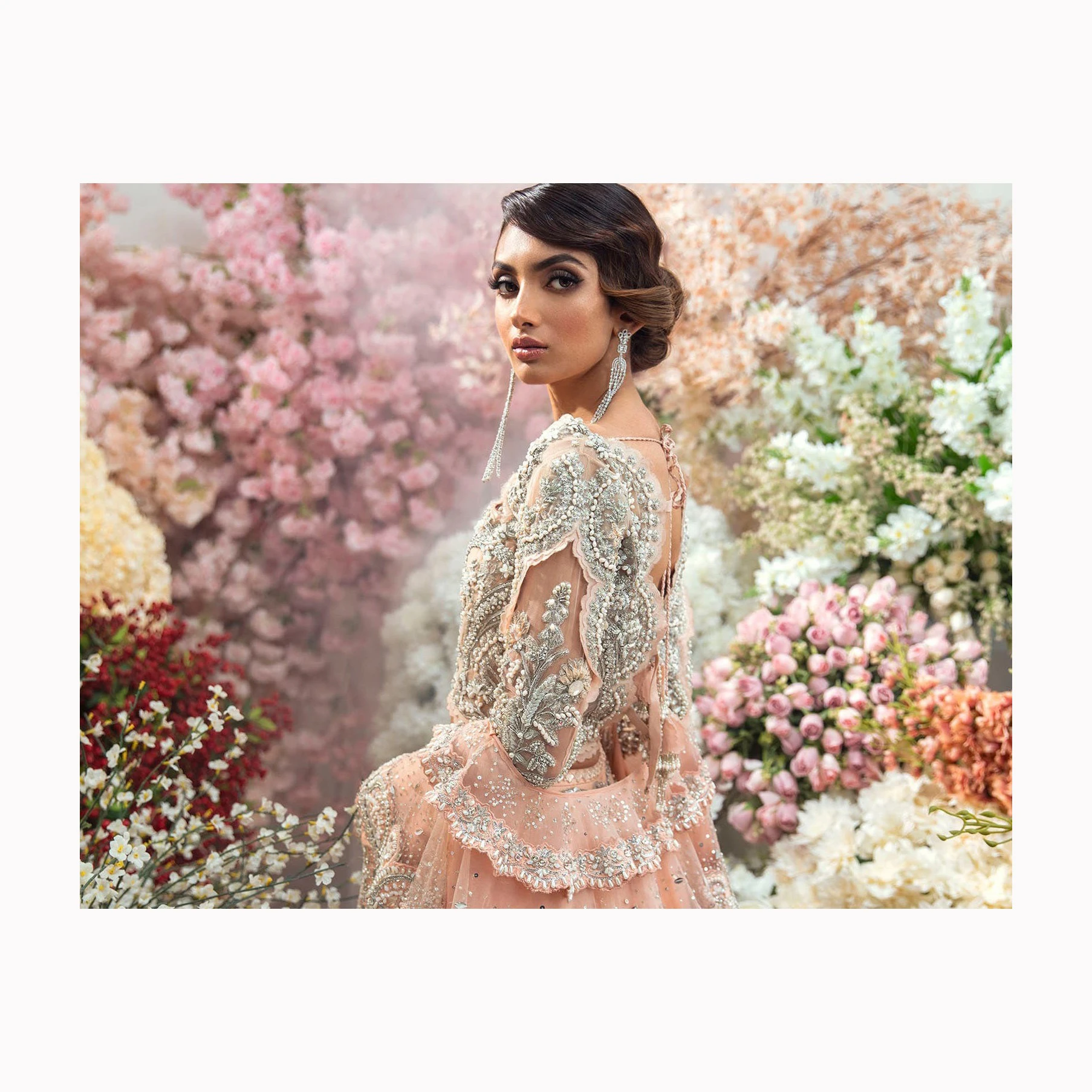 Pakistani style lehnga choli Bridal Lehnga Dress for Pakistani bride Dress for wedding day Asian Bridal wedding style dress