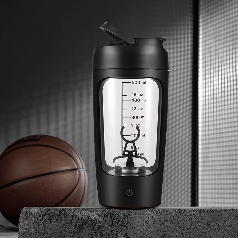 Portable Mixing Cup USB Rechargeable 500ml Gym Tritan Material Electric Protein Powder Shaker Cup