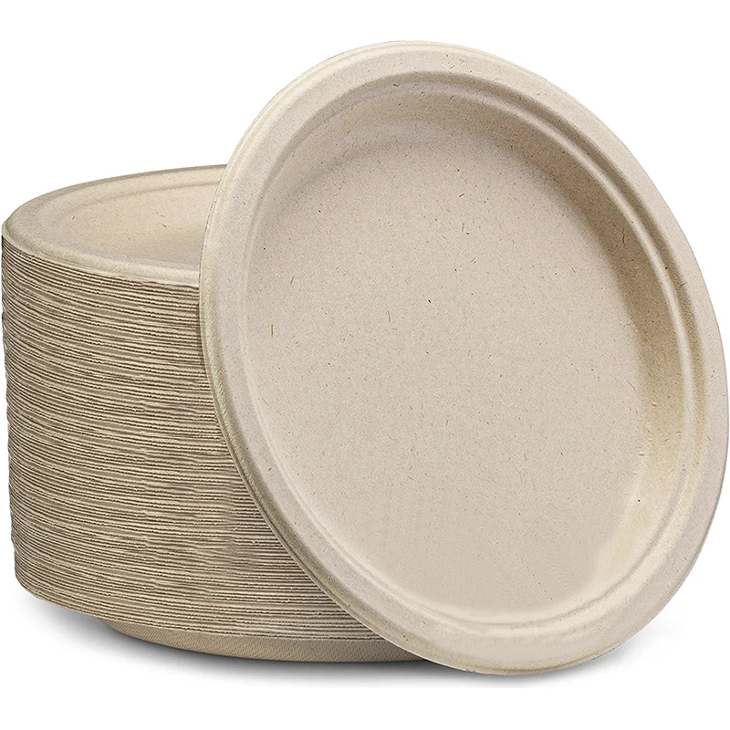 Wholesale Eco Friendly Biodegradable Sugarcane Bagasse Pulp Tableware Disposable Dinnerware&Tableware