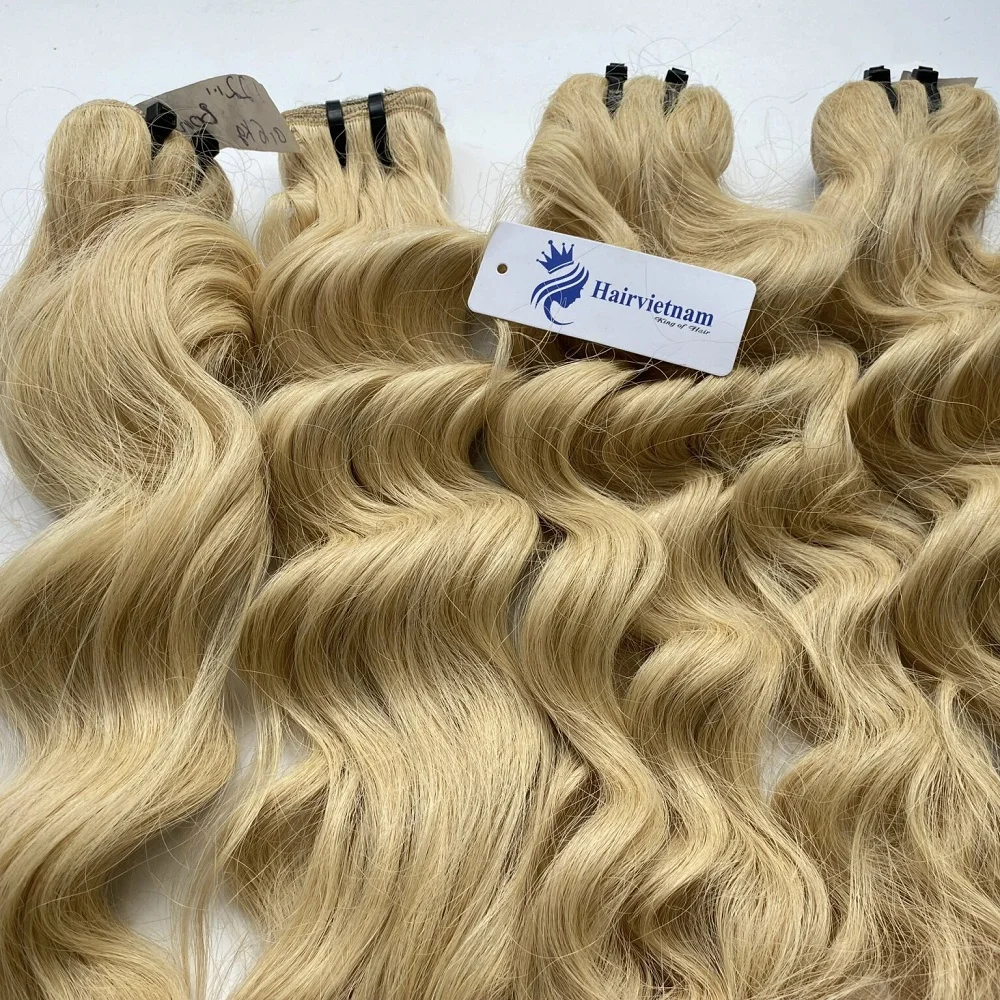 New Arrival Genius Weft 100% Human Weft Hair Extensions - Body Wave Blonde Hair Bundles