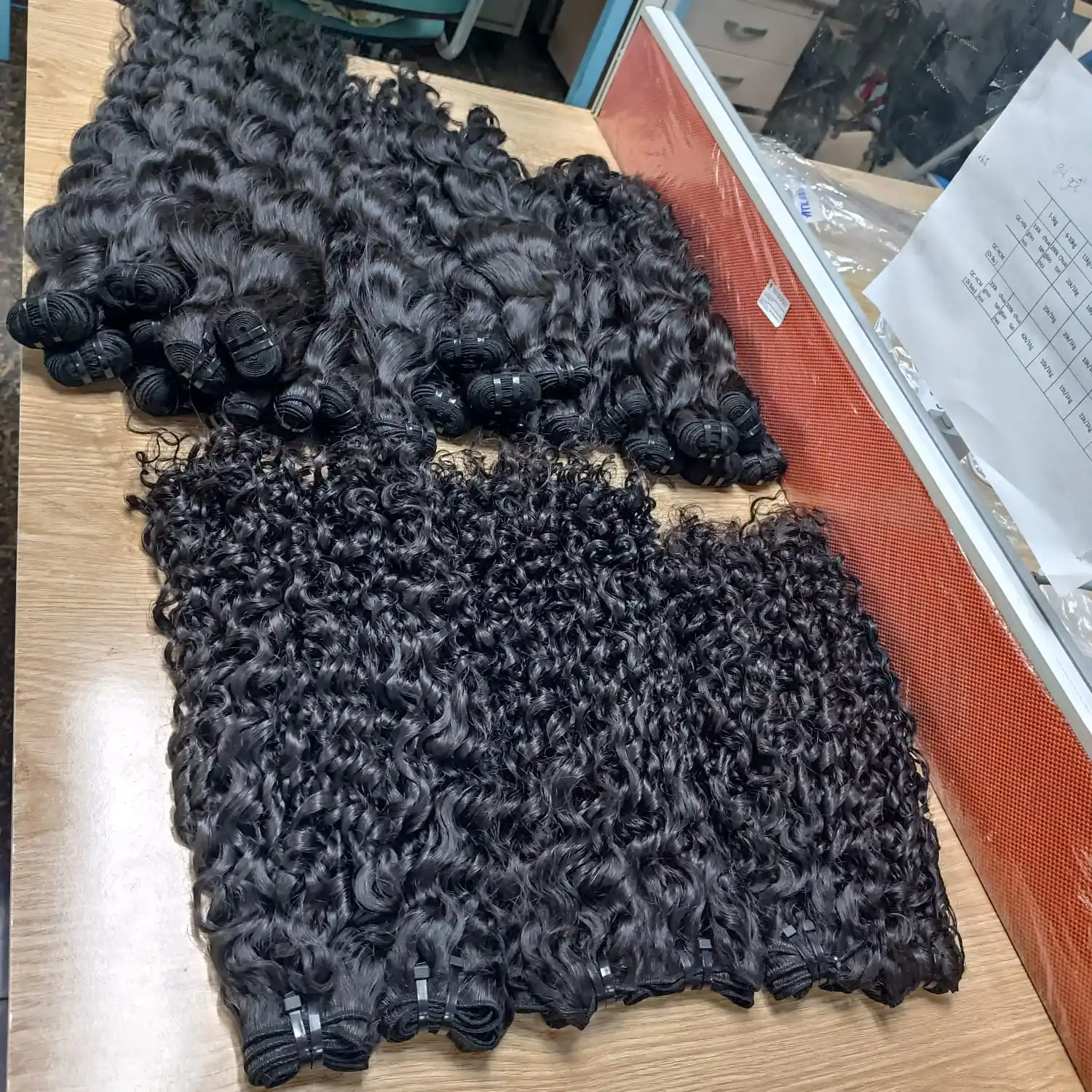 Pixie curly weft Hair Double Drawn 100% Vietnamese Human Hair No Shedding No Tangle No Chemicals Made In Vietnam