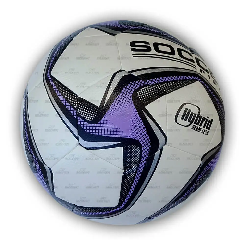 Professional High Quality PU Soccer Hybrid Ball Soft Textured Leather with Printed Logo for Training from Pakistan Manufacturer