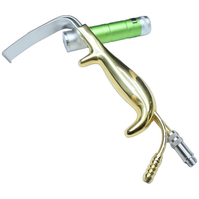 Tebbettes втягивающий волоконно-оптический нагрудный крюк с золотым покрытием и подсветкой