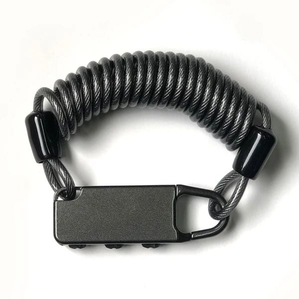 3 Digit Combination Anti-theft Motorcycle Bicycle Lock 2.5mm*180cm -Black