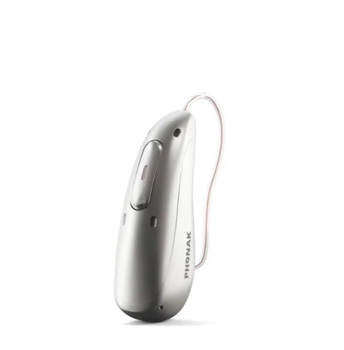 Newly launched Phonak Audeo Infinio I90-Sphere Premium Mini RIC Rechargeable A.I Hearing Aids for the Deaf at a Great Price.
