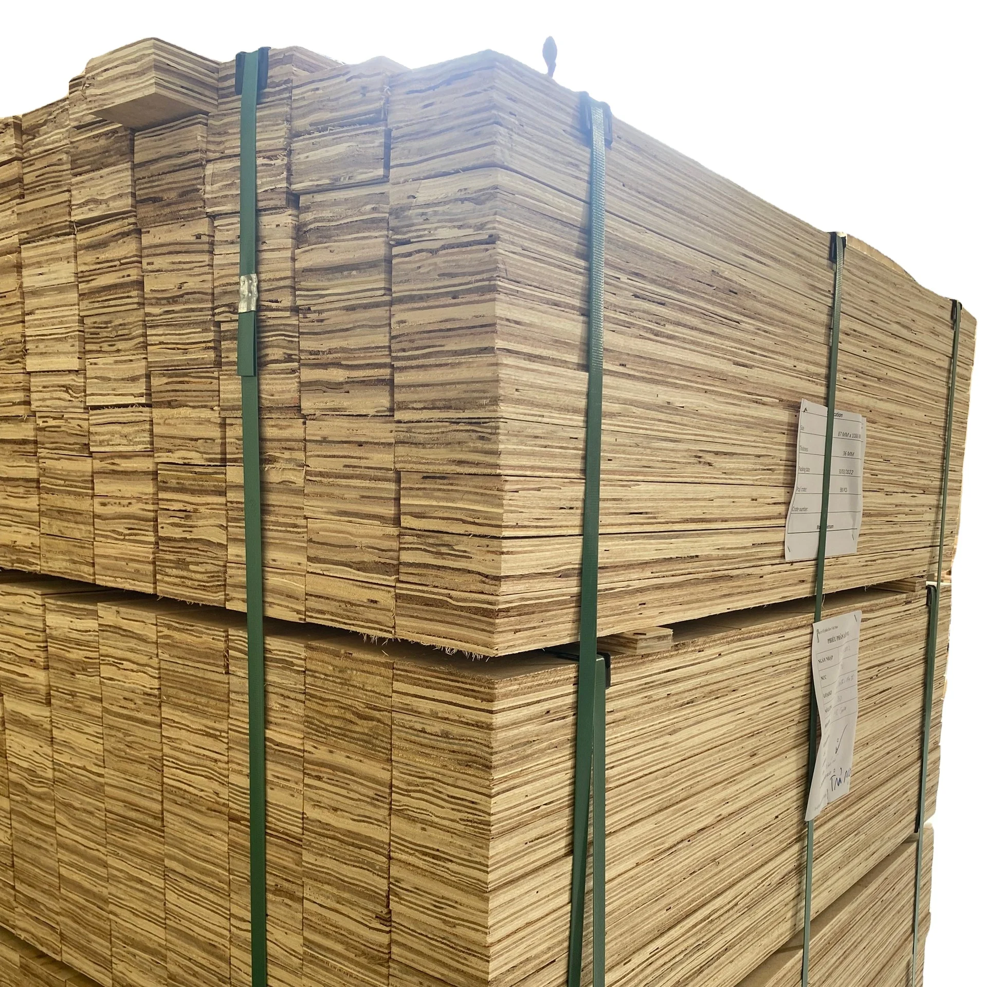 Gold Supplier LVL beam Laminated Veneer Lumber for construction, pallet, sofa frame Strong and durable E0, E1, E2 glue