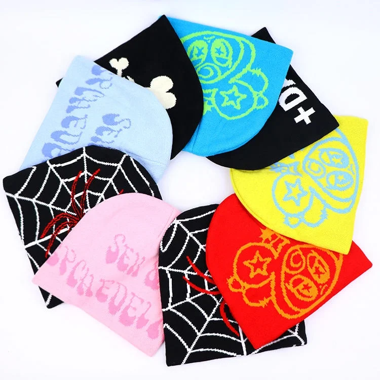 Индивидуальные шапки оптовая продажа вязаная шапка с логотипом на заказ 100% акриловые бини для