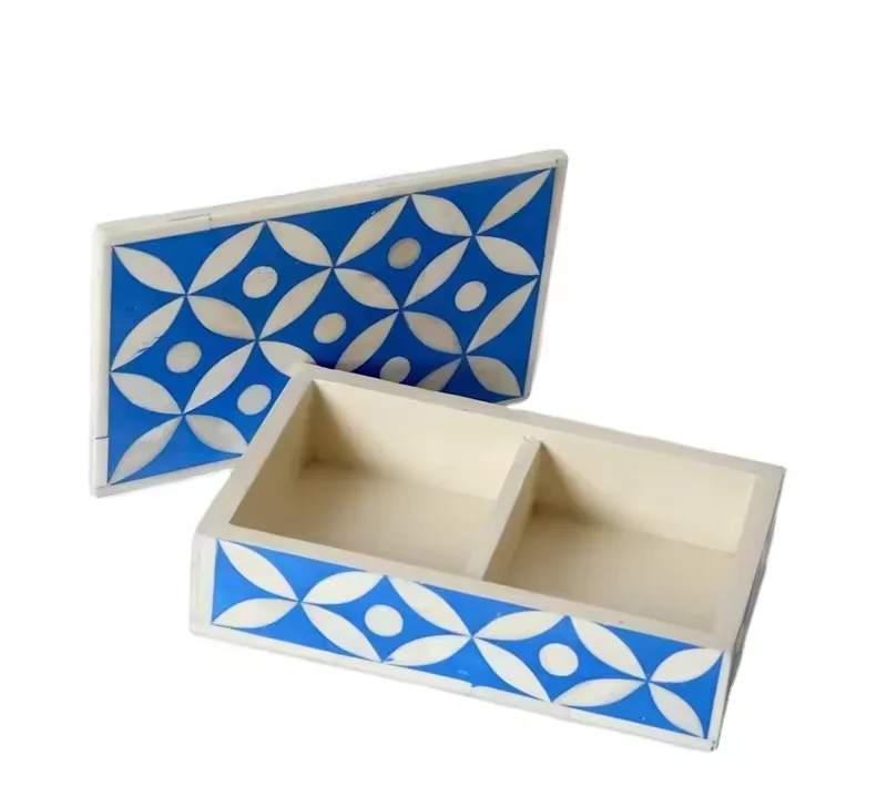 Handmade Decorative Jewellery Box Home Goods Storage Bone Inlay Finished Wooden Storage Box With Best Price