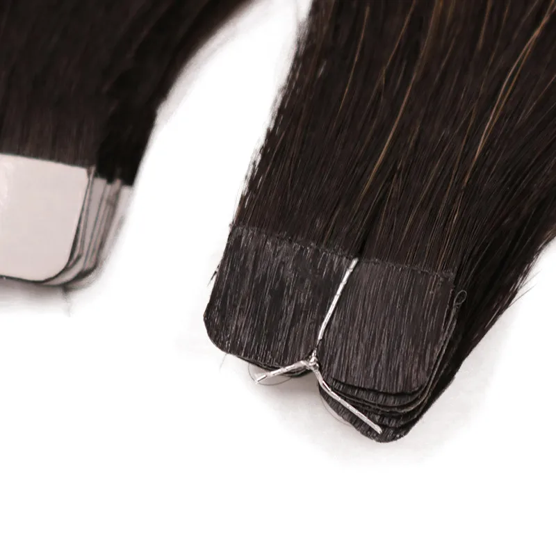 22 inches Mini Tape In Real Human Hair Extensions Skin Weft Cuticle Aligned Raw Virgin tape Hair Extensions 20pcs 50g Per  Pack