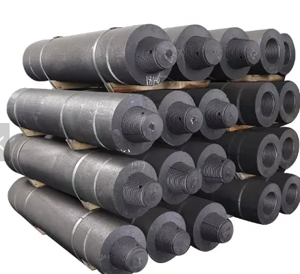 China Manufacturer High Carbon UHP/High Power/RP 100 200 300 400 500 600 700mm Graphite Electrode