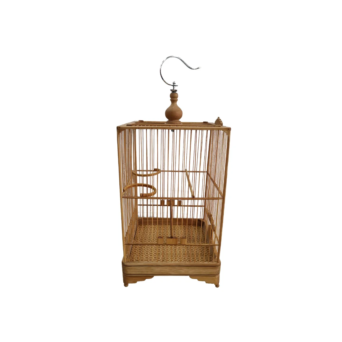 Top Standard Natural Bamboo Square Portable Bird Cage Eye - Catching Pet Cages Bird Canary Bird Cage Breeding Bird Cage
