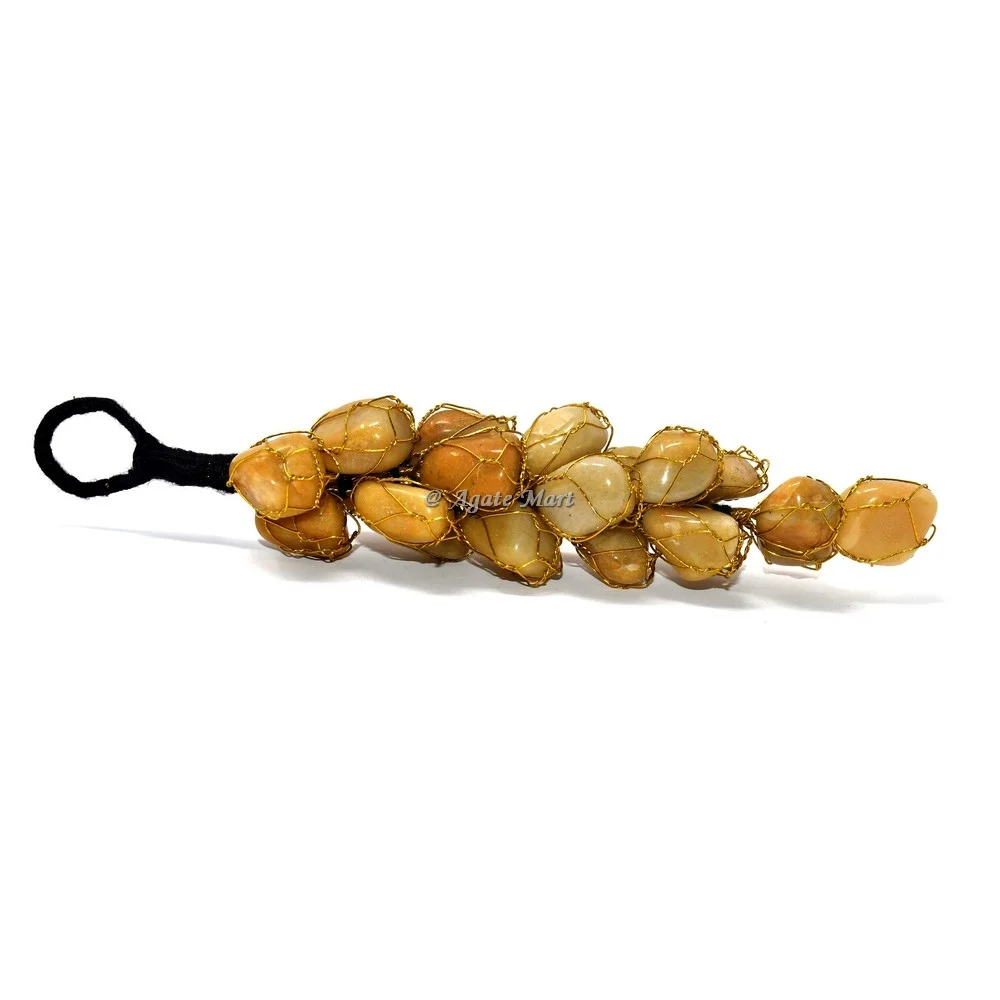 Wholesale Gifts and Crafts Car home decor hanging Semi-Precious Stone Crafts Healing Crystals Assorted Stones Wall Hanging