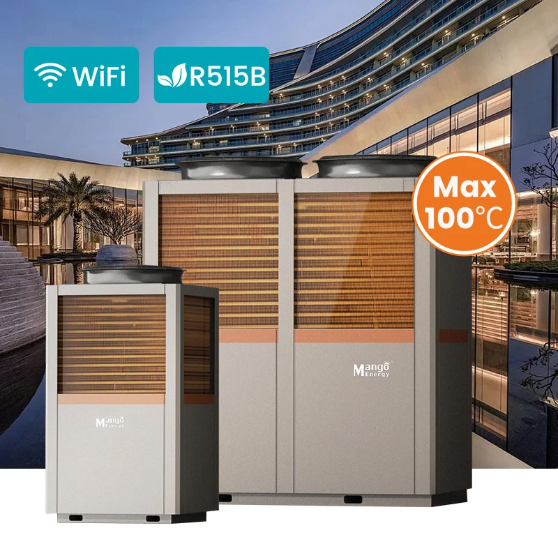 High Temperature WIFi hot water 95-100 degree air source commercial control water heater heat pump