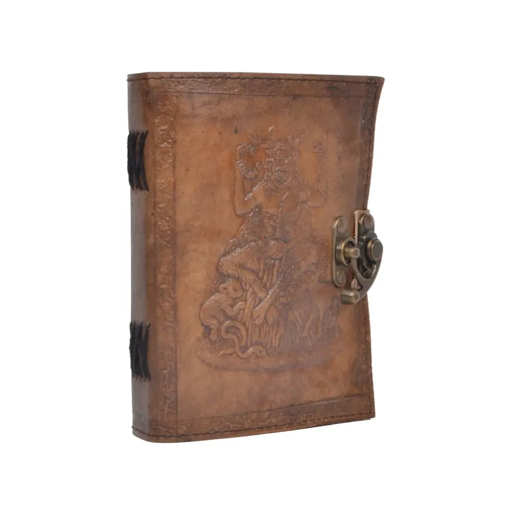 New Classic Design Embossed Print Notebook Notepad Writing Sketch Pad Handmade Vintage  Leather For Men And Women