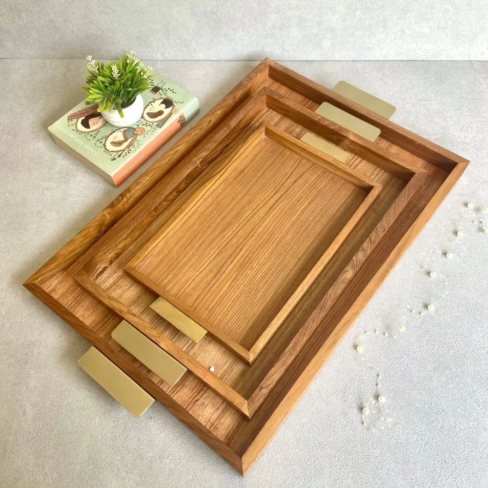 India  Supplier Chat now Compare Ad    Wholesale Food Grade Home Decor Vintage Oval Shape Acacia Serving Wooden Tray For Food