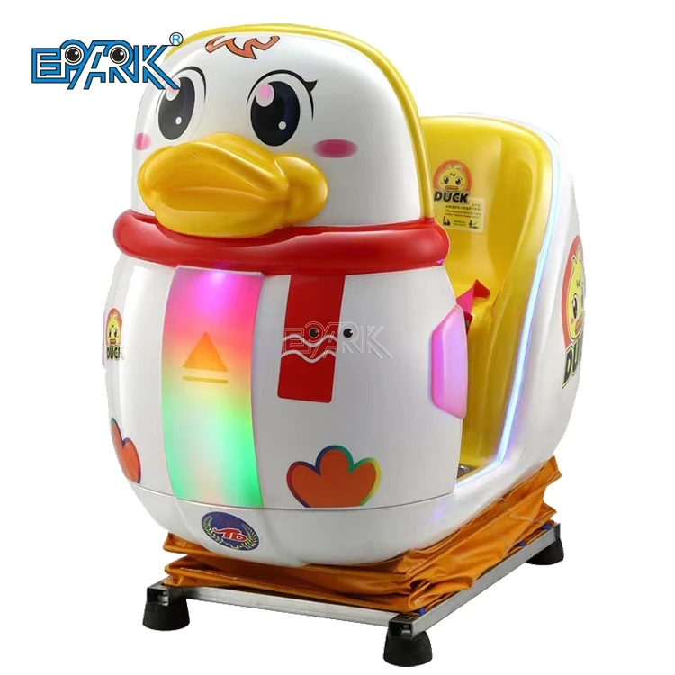 Amusement Park Coin Operated Little Yellow Duck Ride On Swing Car Game Machine For Sale