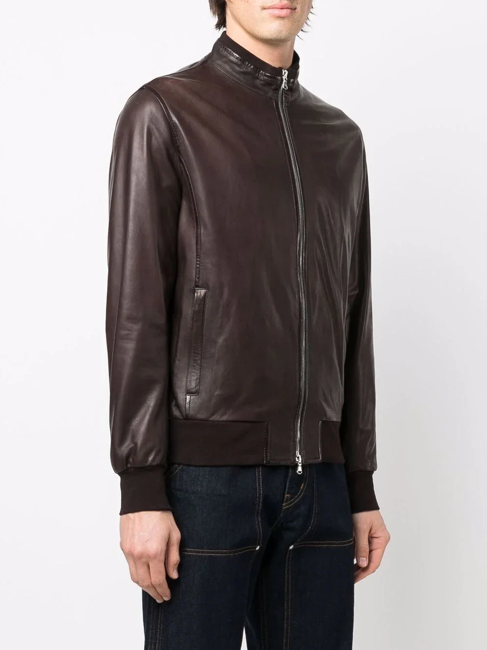 High Quality Brown Leather Fashionable Jacket men slim fit Customized motorcycle Jacket unisex men women leather jacket