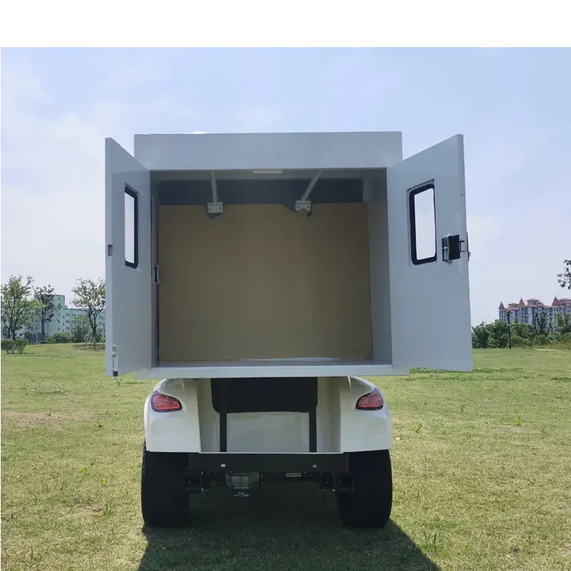 Best Price For 2 Seats Hotel Resort used electric room service food delivery golf carts with closed box For Sale