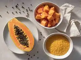Dehydrated Papaya Enzyme Papain Extract Powder Reasonable Price 100% Organic Papaya Pawder / Papaya Juice Powder For Sale