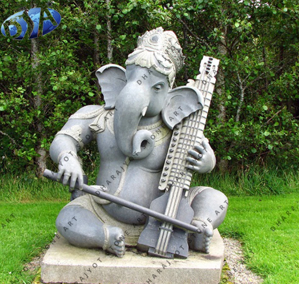 Indian Religious Ganesha Sculpture Life Size Hindu God Brown Sandstone Ganesh Statue Lord Ganesha Statue