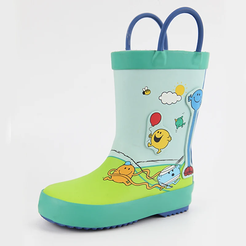 New Arrival Hot Selling Children Lovely Cartoon Cheap Rubber Rain Boots