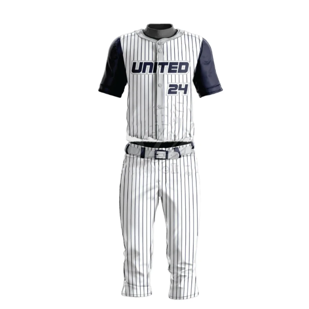 Custom made you own design sublimation digital print stitched baseball uniform team jersey