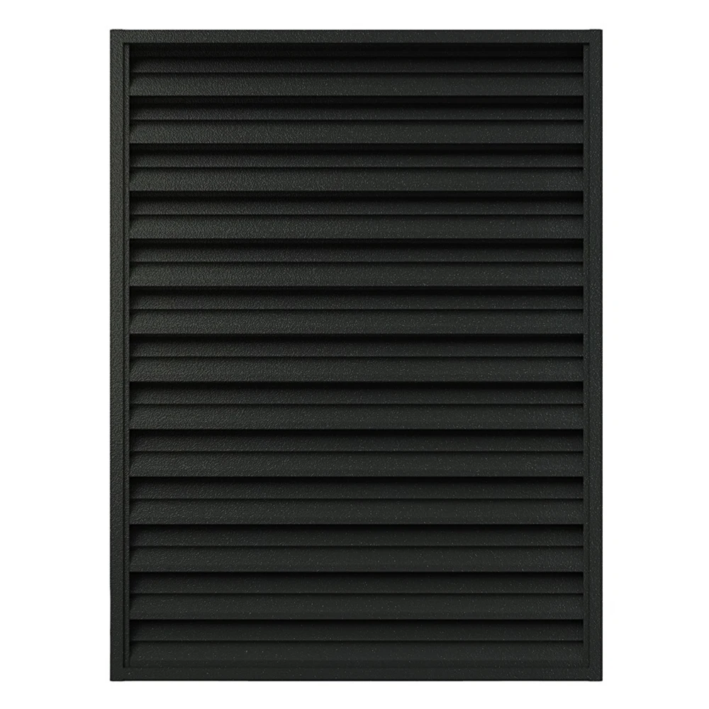 Outdoor oval louver sun shade Aluminum extruded profiles Metallic Black Color Made In Vietnam top factory