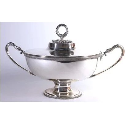 Decorative Best Quality Metal Tureen Set for Serving Soup Wholesale Supplier Manually Manufactured in India