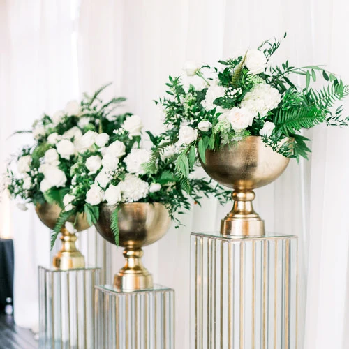 Миска подставка с цветочными стойками, столбик для свадебных украшений, Новое поступление 2023, металлические алюминиевые цветочные горшки, вазы для дома