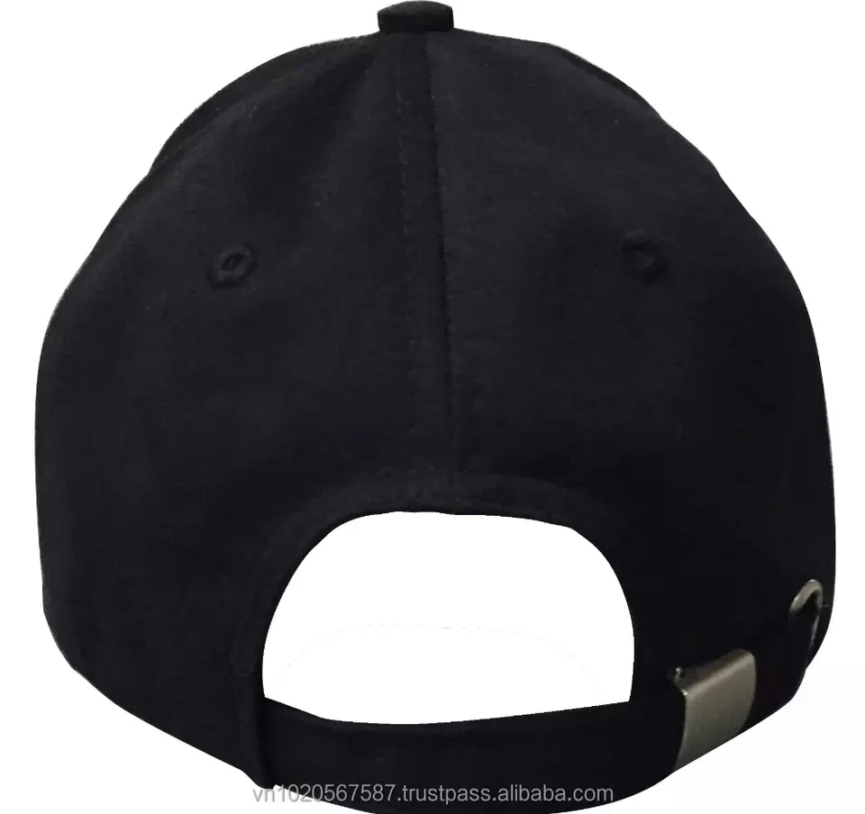 100% Cotton twill Embroidered Solid Color twill plain embroidery sports cap a frame cotton adjustable custom hat for sale