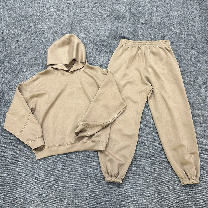 New Style Heavyweight 500 Gsm Drop Shoulder Unisex Mens Tracksuit Suit French Terry Tracksuit For Men