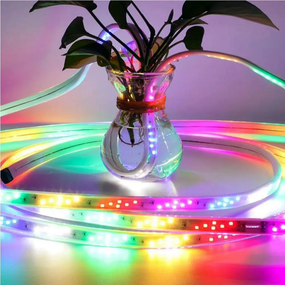 Factory Custom 8w/m 12v 6mm 10mm 12mm RGB Smd 2835 Led Strip Light