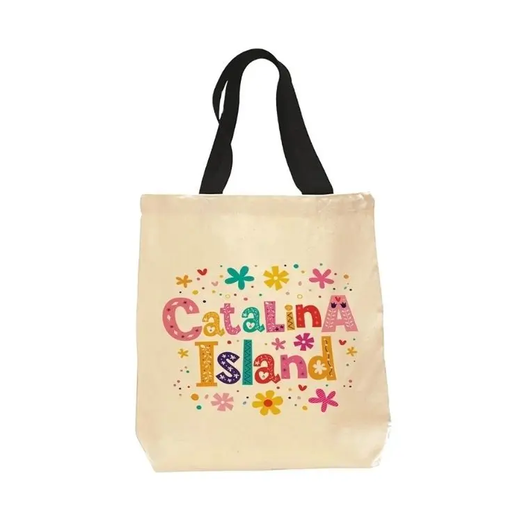 Cotton Tote Bag With Zipper Eco-Friendly Trendy Stylish Reusable 100% Pure Cotton Canvas Shopping Tote Bags For Sale