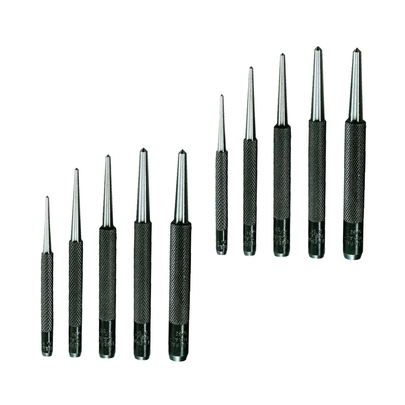 General Tools Round Shank Center Punches #SPC74, Set of 5 from 1/16 in. to 5/32 in.