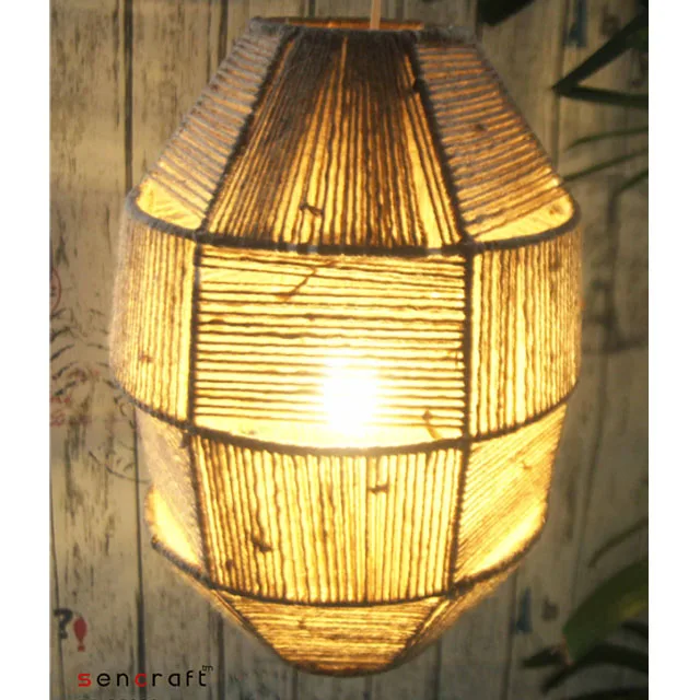 Bamboo Pendant Light Rattan Chandelier Lights with Handmade Woven shade Home Decoration Fixtures