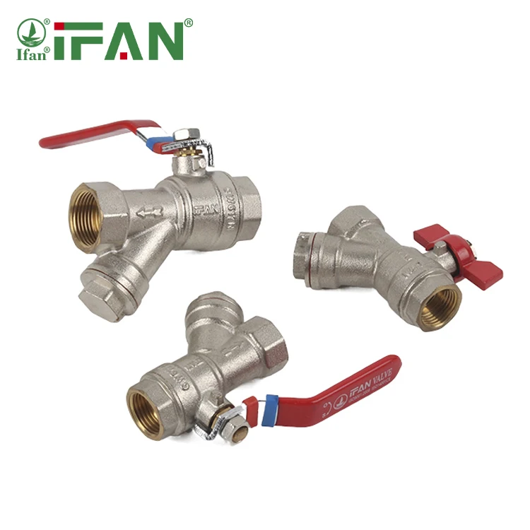 IFAN Custom Water Tube Ball Valve 1/4 2 inch Copper Pipe Fitting Brass Ball Valve