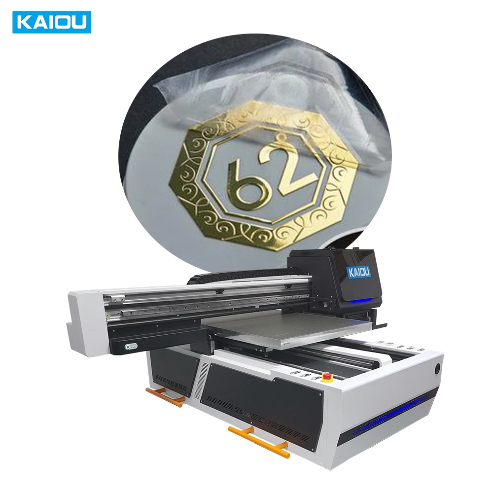UV inkjet printer foil sticker paper crystal hologram stickers printing machine for small business multifunction uv dtf printer