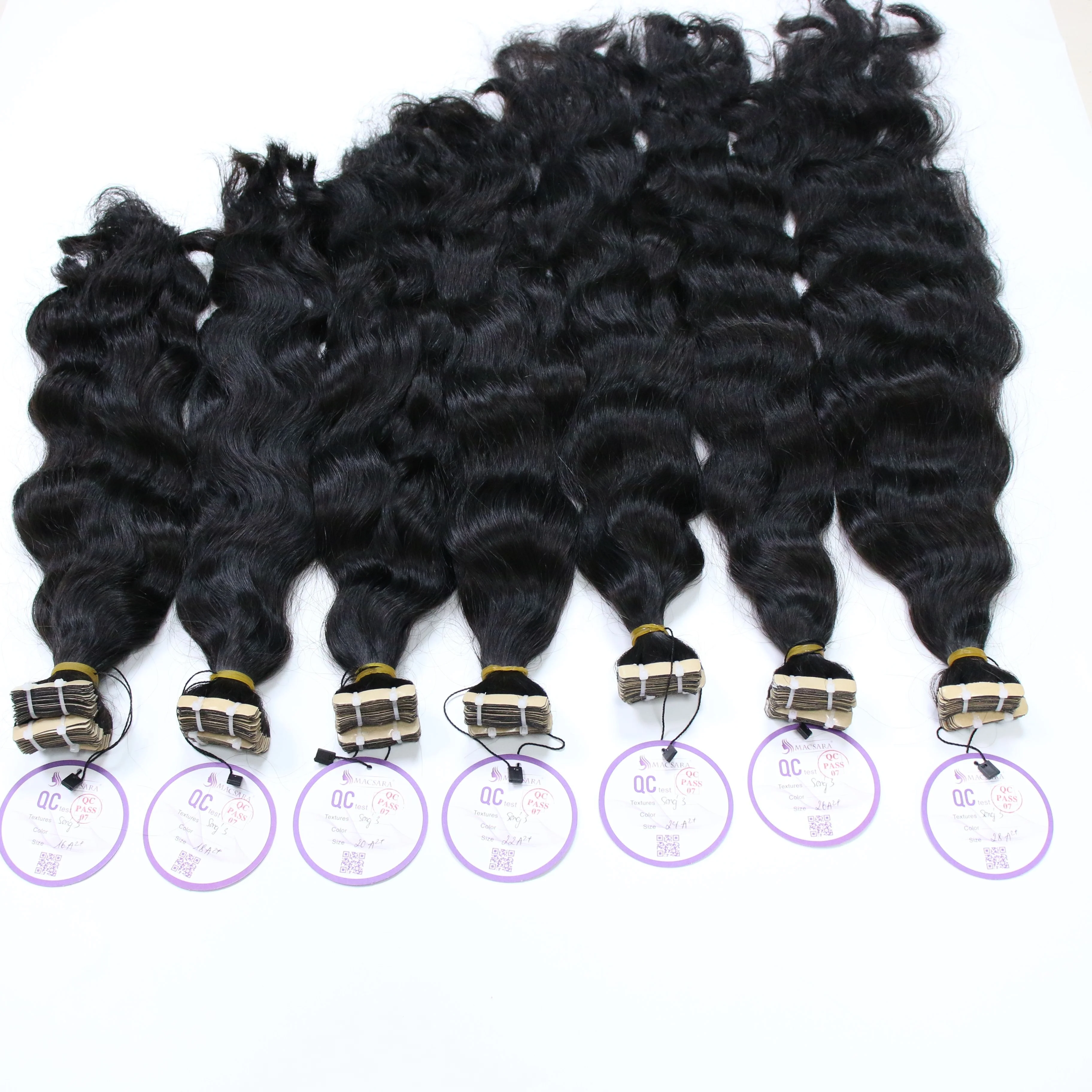 Best Selling Products In Dubai 100 Percent Cheap Invisible Adhesive Double Sided Vietnamese Tape Hair