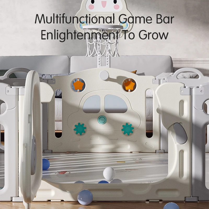 Baby Indoor Playground Sets Equipment Kids Mini Amusement Park Children Bedroom Softplay Plastic Swing And Slide Toddler Playpen