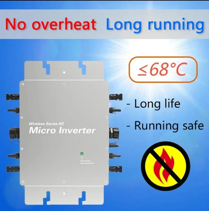 Best Selling Everywhere 12 Years Manufacturer 2000W 2400W Waterproof Solar Inverter IP67 Micro Inverter