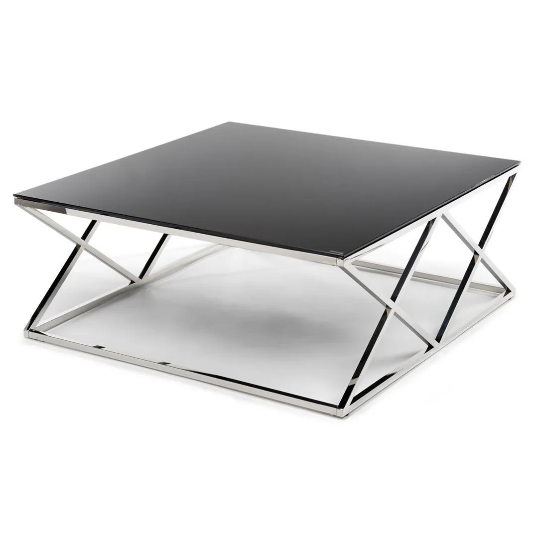 24 Inch Tall Height Style Coffee Table Stainless Steel for Office Lobby Garden Uses Standard Look Marble Top