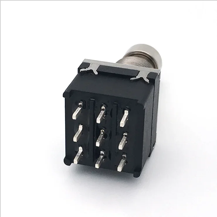 SPST Momentary Soft Touch Foot Switch Normally Closed 9 PIN Stomp Box Push Button Foot Switch for Guitar Effect Pedal